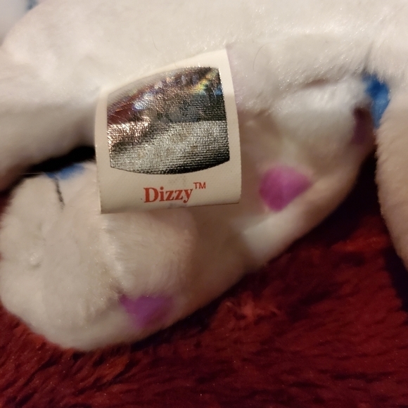 𝅺TY Beanie Baby Dizzy   with purple and blue spots - Picture 4 of 4